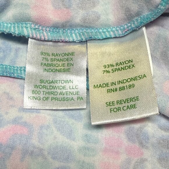 Lilly Pulitzer Sophiletta Dress Blue Ibiza Now You Sea Me, Size L, UPF50+, EUC! - Picture 6 of 10